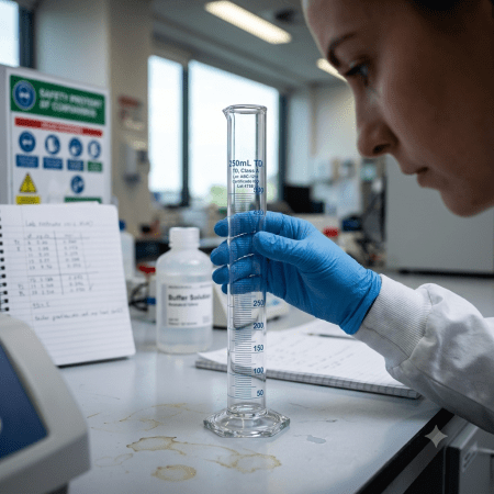 Probeta Graduada de Vidrio 250 mL Clase A con Certificado ISO | Kimax