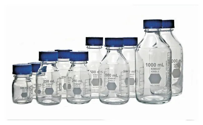 Frasco para laboratorio Kimax | Tapa azul