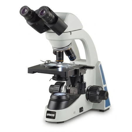 Microscopio Binocular LED 40X–1000X con Objetivos Acromáticos DIN | Único
