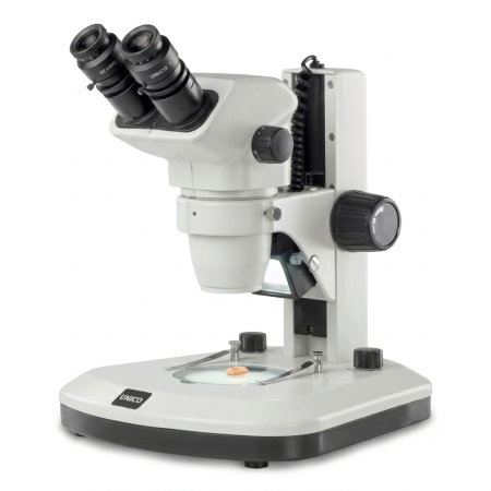 Estereomicroscopio Binocular Zoom 7X–45X con Iluminación LED Superior e Inferior | Unico